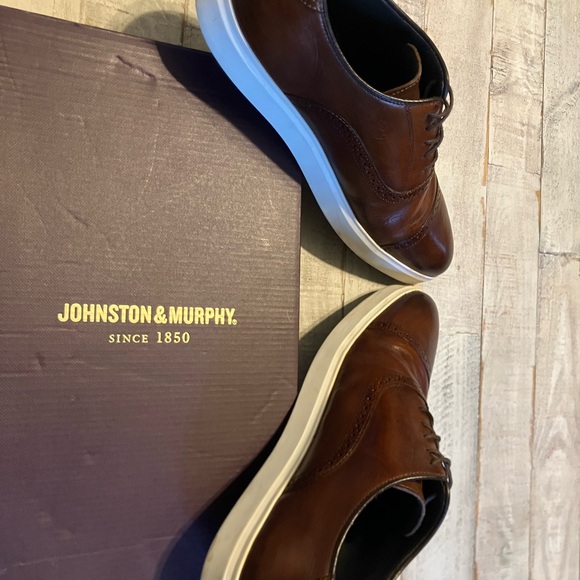 Johnston & Murphy  True Foam Brown Leather Men\'s Shoes main image 6